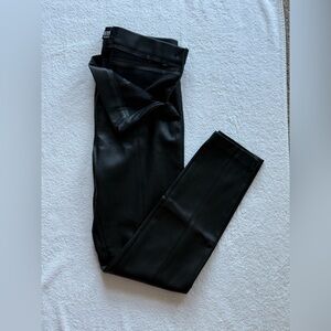 Zara Black Faux Leather Leggings